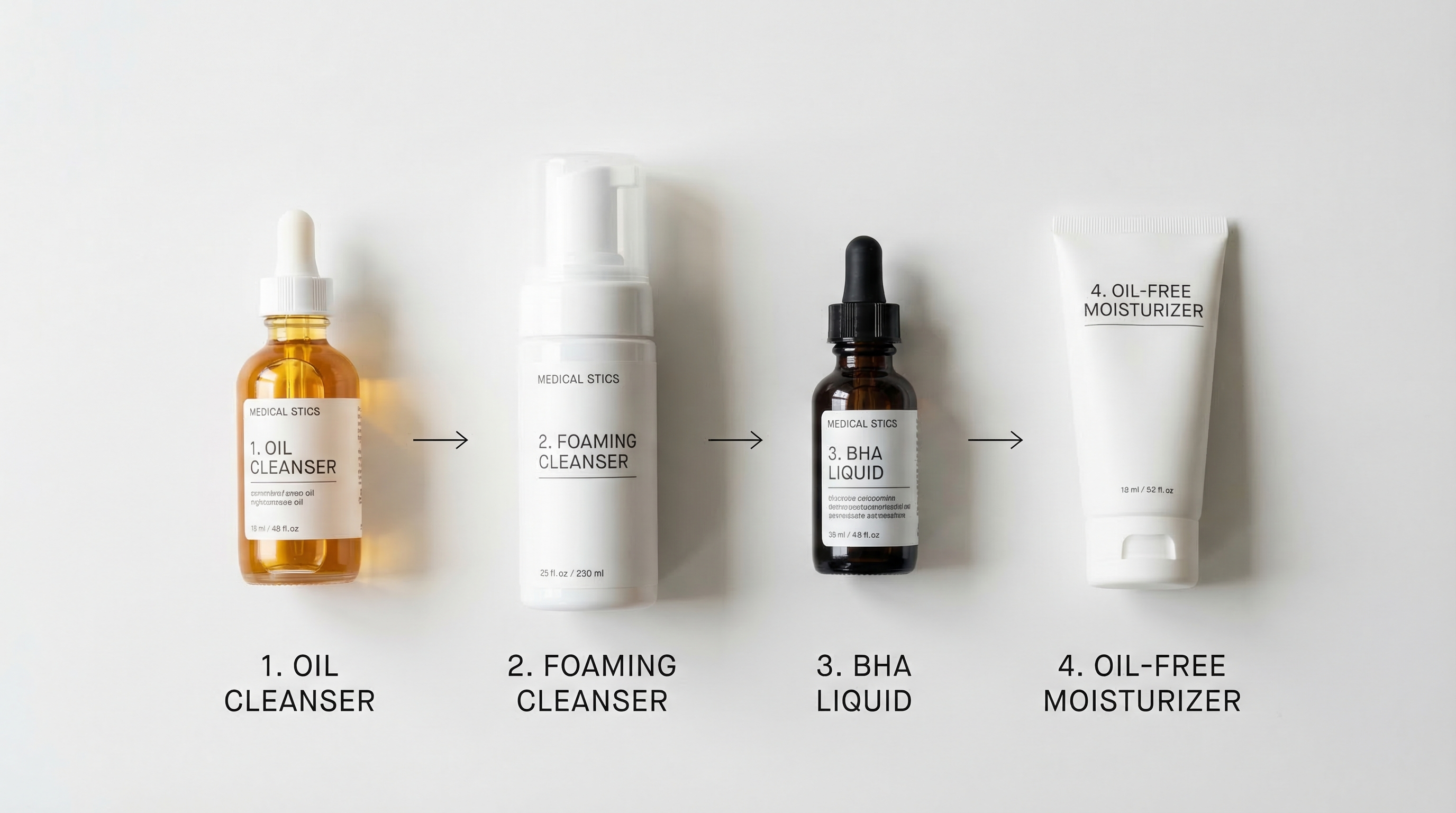 Before-and-after comparison of blackheads on the nose area with consistent salicylic acid treatment over 8 weeks