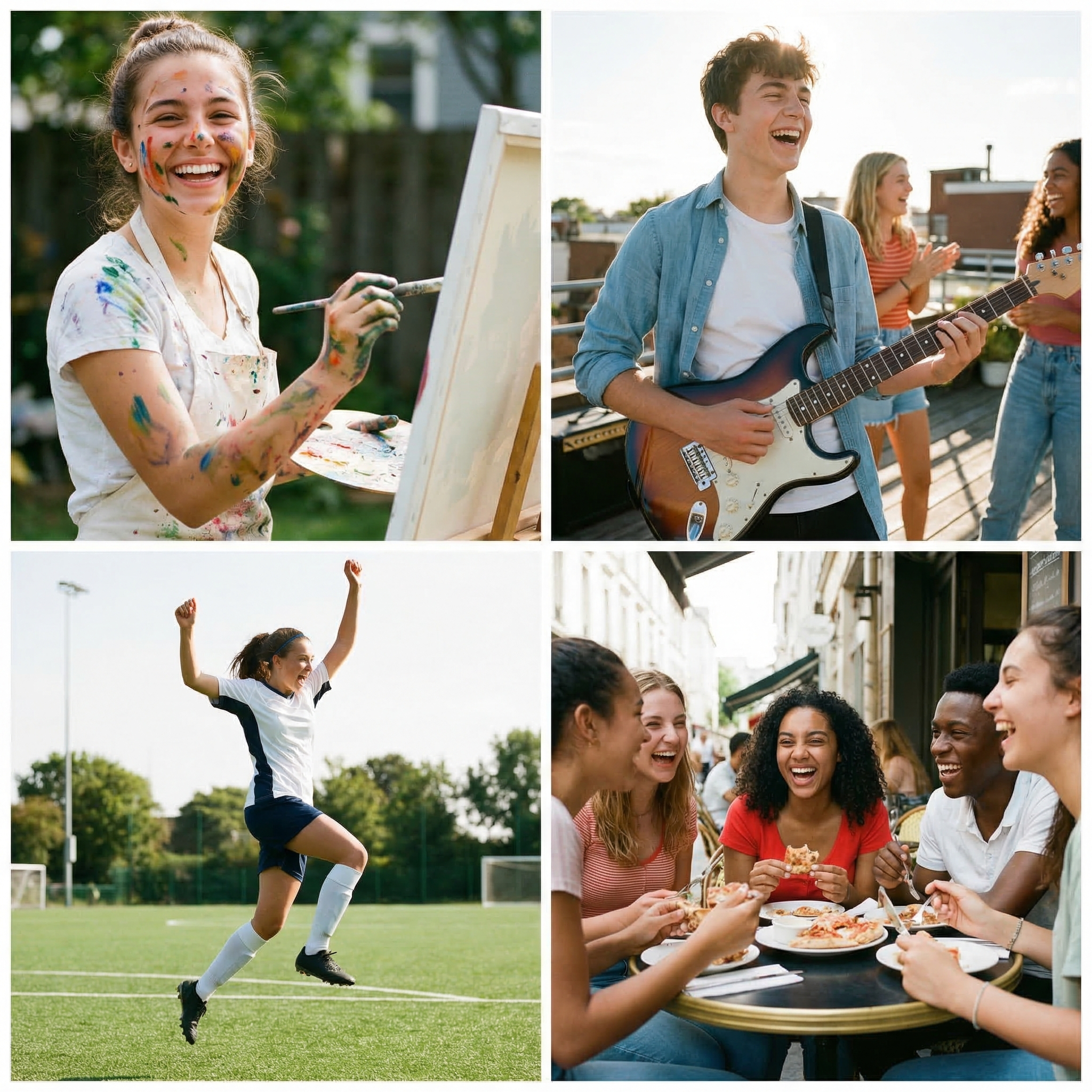 Parent and teenager having an empathetic conversation about acne