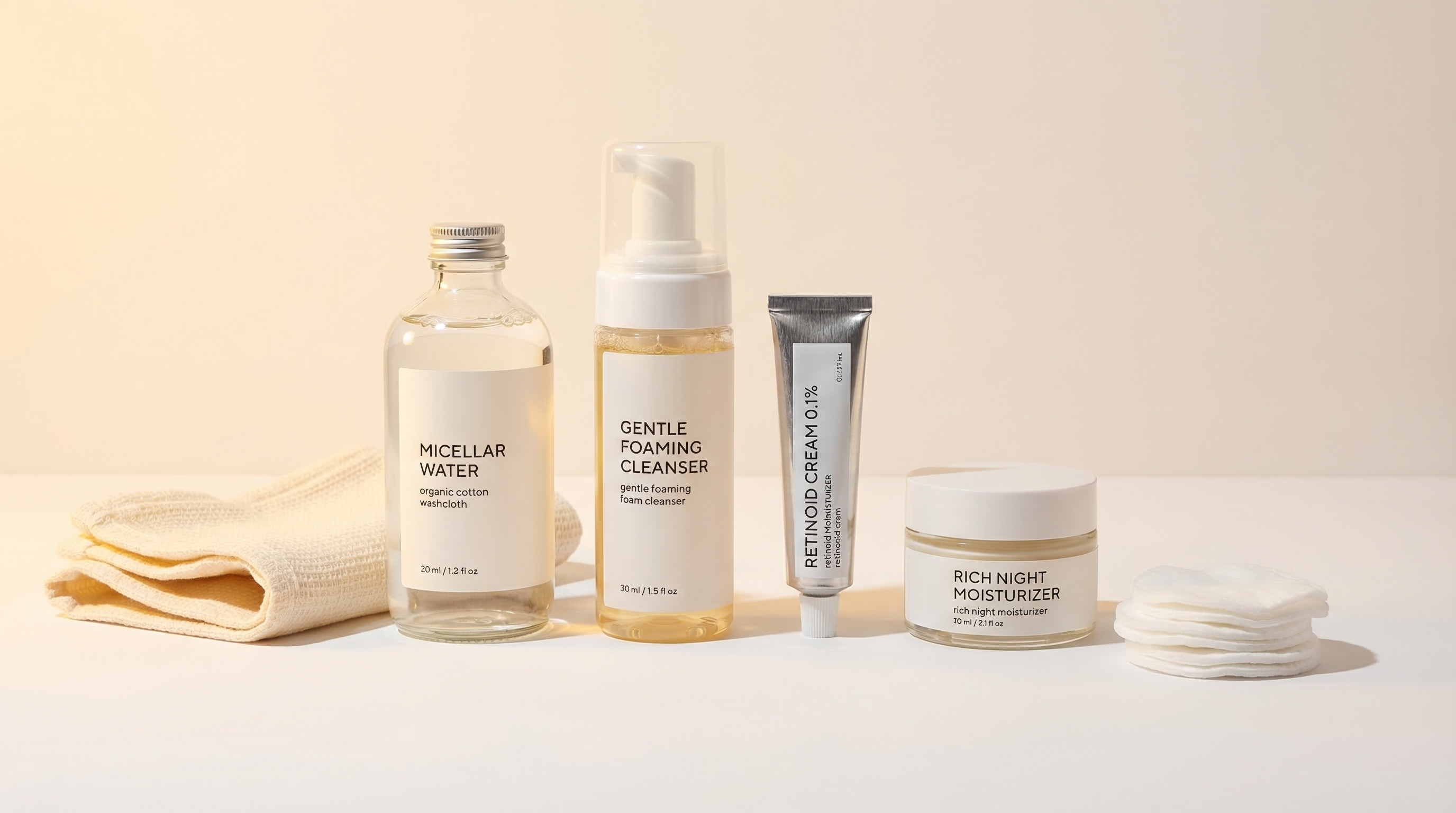 Close-up of someone applying a thin layer of treatment product to their face